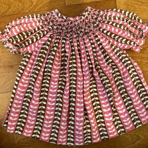 Smocked Girraffe Baby Girls Dress Size 2